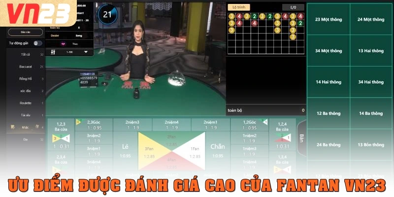 Ưu điểm được đánh giá cao của fantan VN23